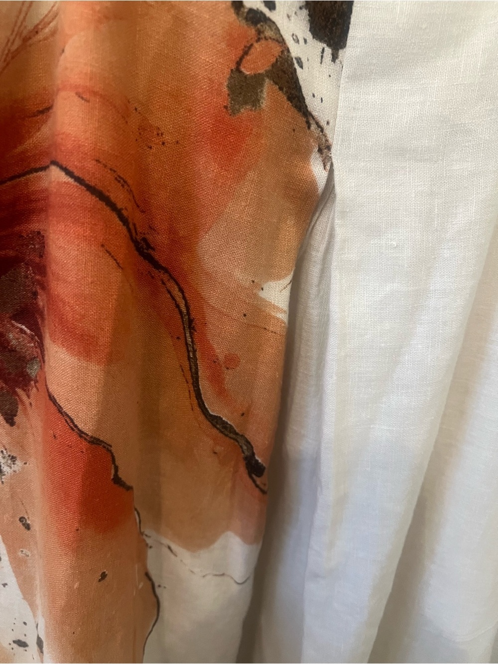 Calypso St Barth NWT Linen Blend Maxi Dress Watercolor Floral Small - Picture 4 of 5